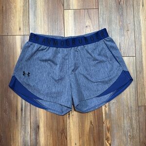 Under Armour Women's Play Up 3.0 Shorts Blue with pockets Size S